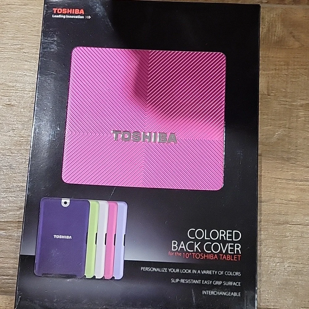 NWT: 2 Toshiba Back Covers & 2 Packages Screen Protectors For 10
